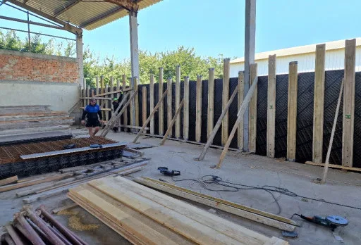 Строителство на складове за зърно в Генерал Тошево