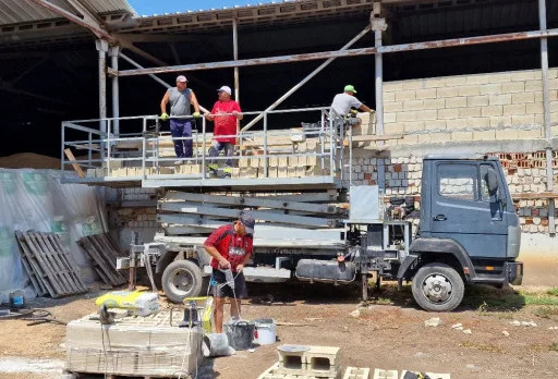 Строителство на складове за зърно в Генерал Тошево