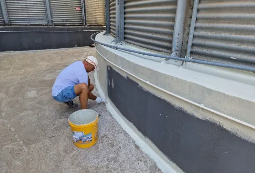 Ремонт и хидроизолация на силози на мелница в Генерал Тошево