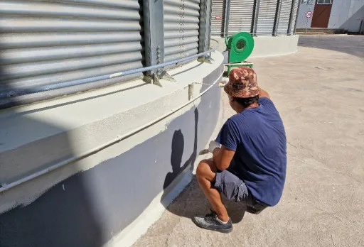 Ремонт и хидроизолация на силози на мелница в Генерал Тошево