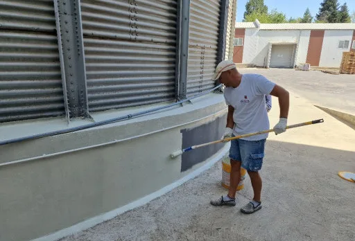 Ремонт и хидроизолация на силози на мелница в Генерал Тошево