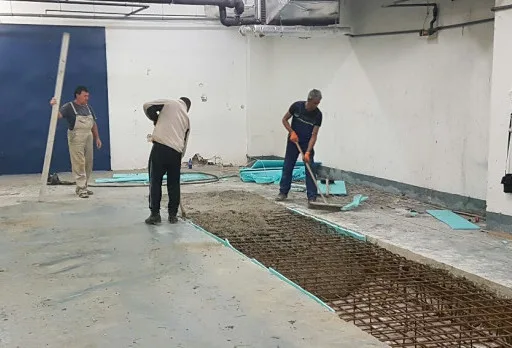 Строително-монтажни работи на основи за индустриален принтер във Варна