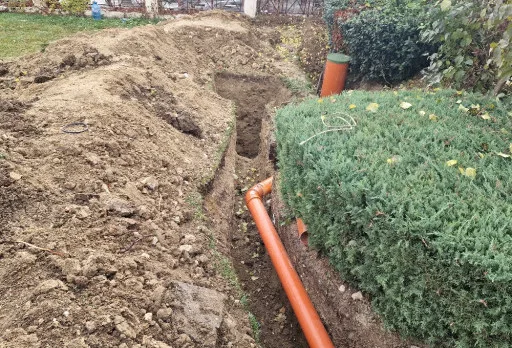 Bau eines Kanalisations-, Regenwasser- und Grundwassersystems in der Nähe von Varna