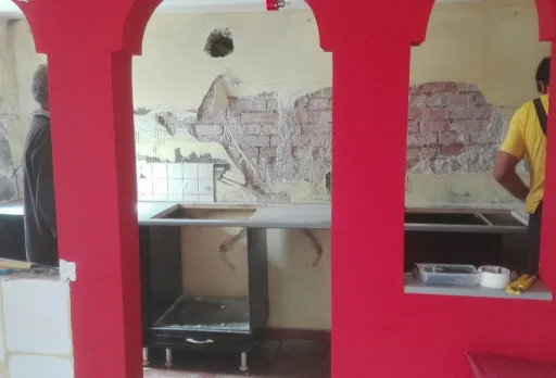 Building and repair works of a house near Albena