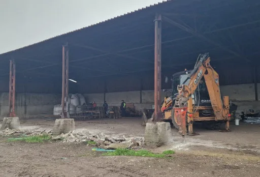 Строителство на склад за зърно в Добрич