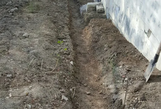 Строителство на отводнителен канал на вила в Албена