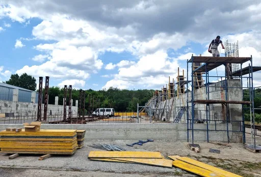 Строителство на склад за зърно в град Генерал Тошево