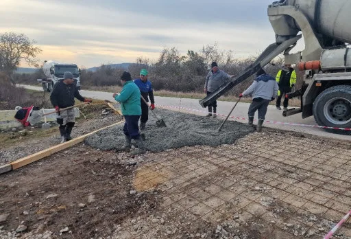 Строителство на път в Балчик, с. Рогачево