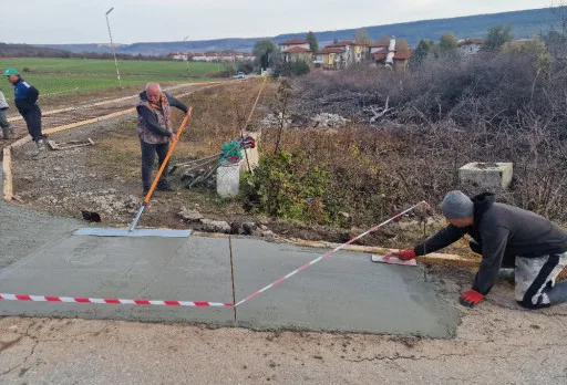 Строителство на път в Балчик, с. Рогачево