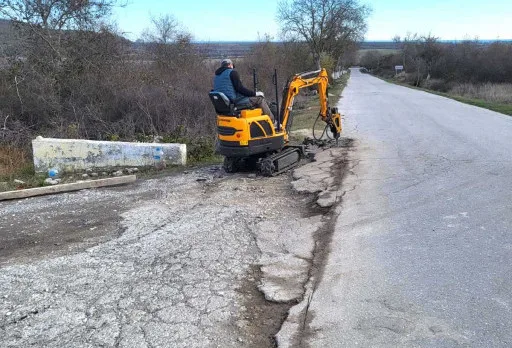 Строителство на път в Балчик, с. Рогачево