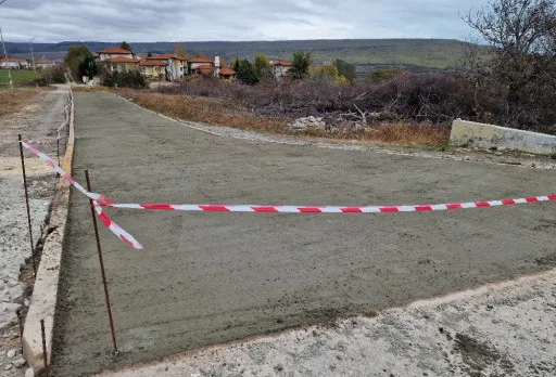 Строителство на път в Балчик, с. Рогачево