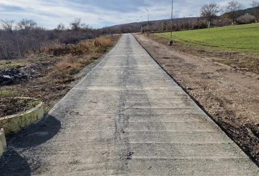 Строителство на път в Балчик, с. Рогачево
