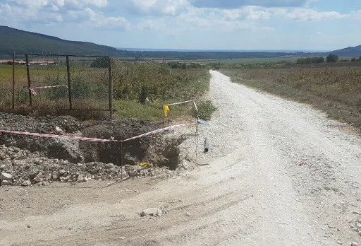 Строителство на водопровод в с. Рогачево, Албена