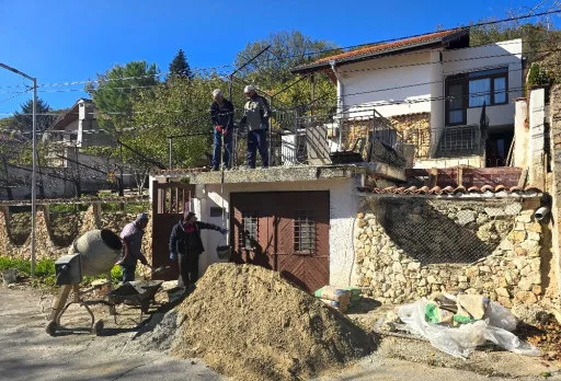 Building and landscaping works of a house in Balchik