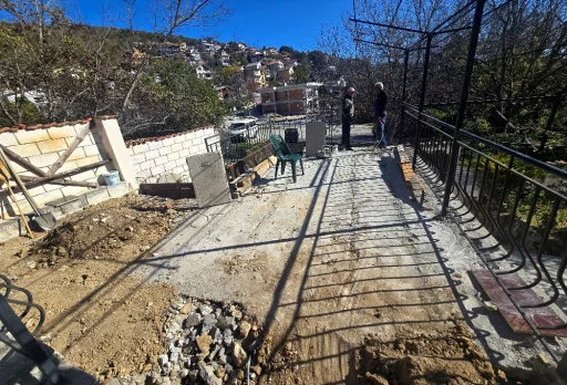 Building and landscaping works of a house in Balchik