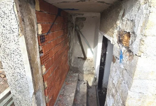 Bau- und Reparaturarbeiten an einem Haus in der Nähe von Varna
