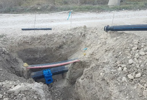 Строителство на водопровод в с. Рогачево, Албена