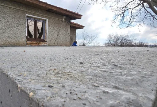 Bau- und Reparaturarbeiten an einem Haus in der Nähe von Varna