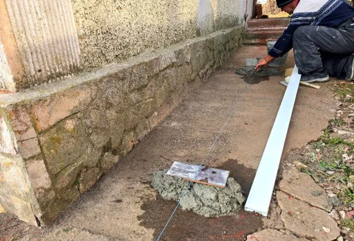 Bau- und Reparaturarbeiten an einem Haus in Balchik