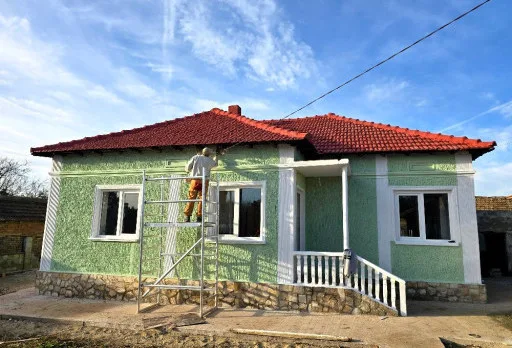 Bau- und Reparaturarbeiten an einem Haus in Balchik