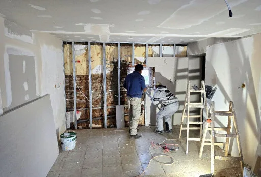 Bau- und Reparaturarbeiten an einem Haus in Balchik