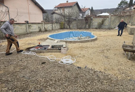 Bau- und Reparaturarbeiten an einem Haus in Balchik