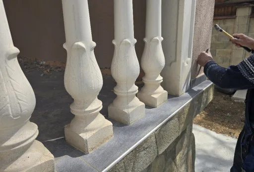 Bau- und Reparaturarbeiten an einem Haus in Balchik
