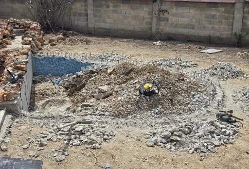 Bau- und Reparaturarbeiten an einem Haus in Balchik