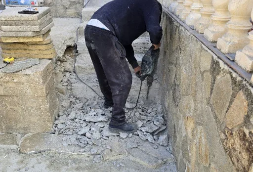 Bau- und Reparaturarbeiten an einem Haus in Balchik