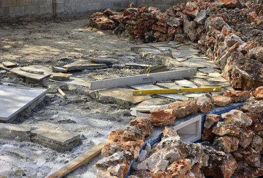 Bau- und Reparaturarbeiten an einem Haus in Balchik