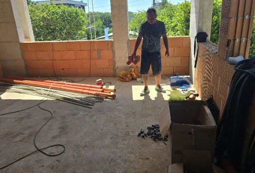 Finishing work on a single-family house in Varna