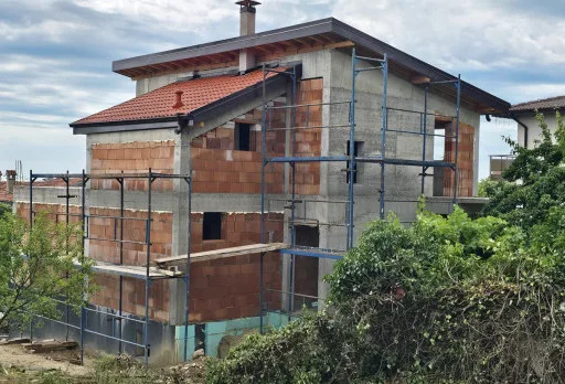 Finishing work on a single-family house in Varna