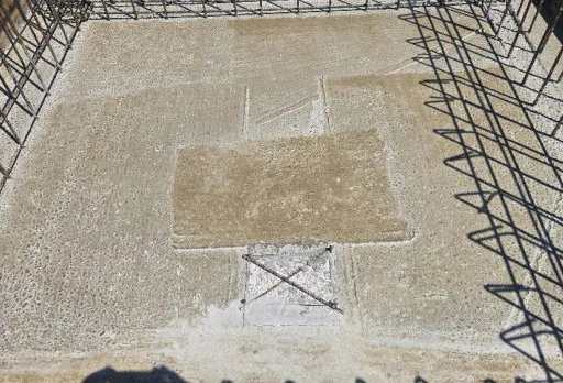 Construction of foundations for a photovoltaic power plant near Dobrich