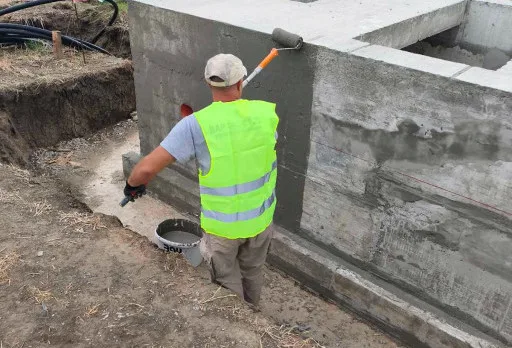 Construction of foundations for a photovoltaic power plant near Dobrich