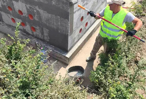 Construction of foundations for a photovoltaic power plant near Dobrich