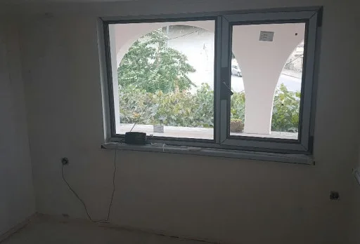 Reparaturarbeiten an einem Haus in Dobrich