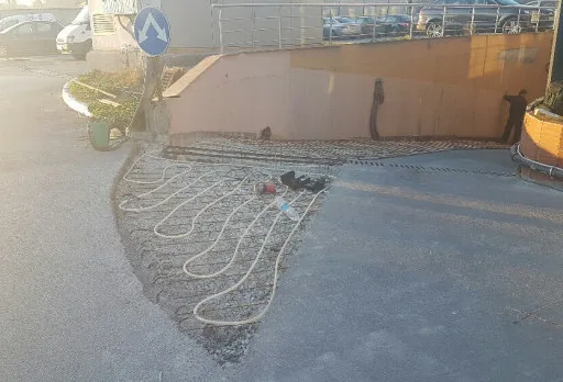 Строителство на рампа с подово отопление във Варна