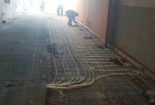 Строителство на рампа с подово отопление във Варна