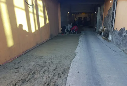 Строителство на рампа с подово отопление във Варна