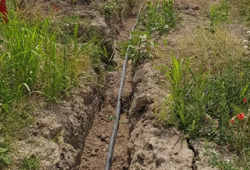 Изграждане на трасе за захранващ ел. кабел в с. Рогачево