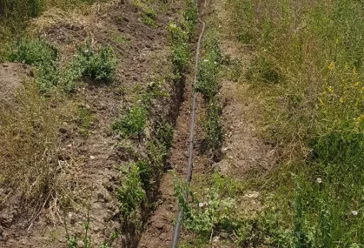 Изграждане на трасе за захранващ ел. кабел в с. Рогачево