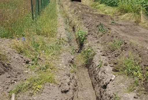 Изграждане на трасе за захранващ ел. кабел в с. Рогачево