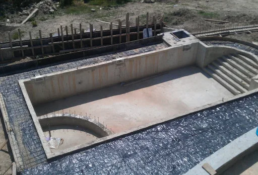 Строителство на басейн в Балчик, с. Рогачево