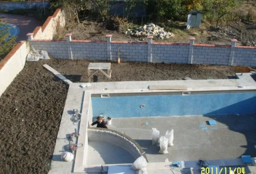 Строителство на басейн в Балчик, с. Рогачево