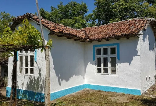 Bau- und Reparaturarbeiten an einem Haus bei Krapets