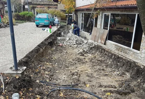 Building a retaining wall, ramp and steps in Albena area