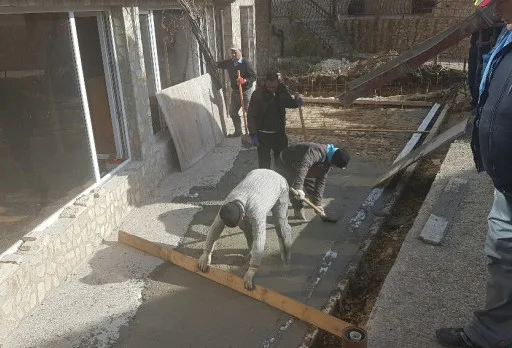 Building a retaining wall, ramp and steps in Albena area