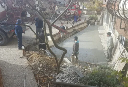 Building a retaining wall, ramp and steps in Albena area