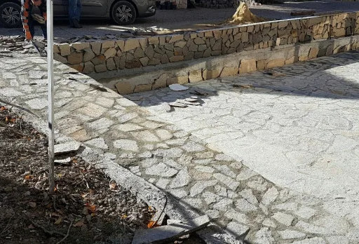 Building a retaining wall, ramp and steps in Albena area