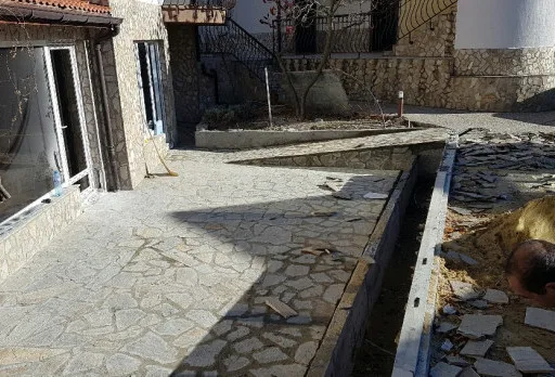 Building a retaining wall, ramp and steps in Albena area